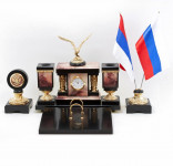 Настольный набор из яшмы «Орел»
