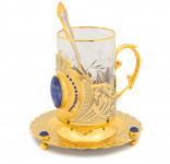 Чайный набор из лазурита «Корона»